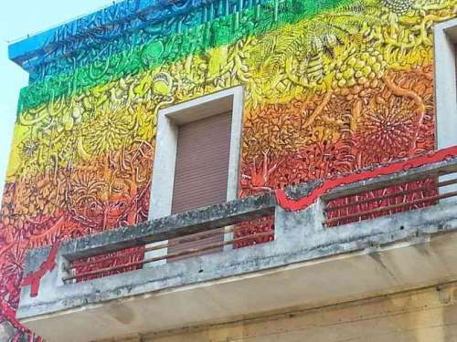 L'artista di Senigallia lascia il suo segno anche a Lecce