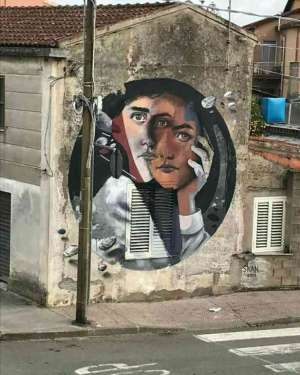 Lo street artist cagliaritano a San Gavino