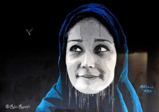 Syrian Woman Hope - Castel Gandolfo Street Art Festival