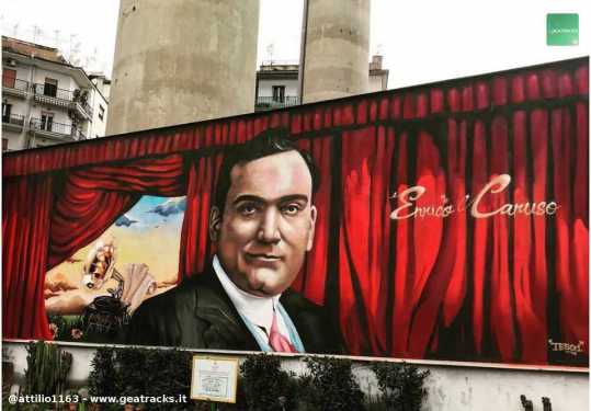 Napoli: un murale per onorare il grande tenore Enrico Caruso