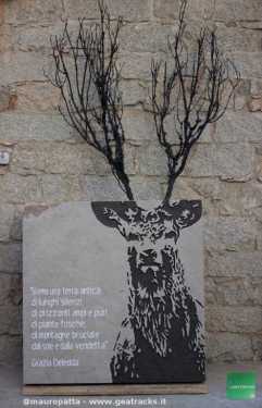 Loceri: dipinto plastico ispirato da una poesia di G.Deledda