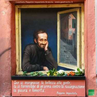 Genova: appare un murale dedicato a Peppino Impastato