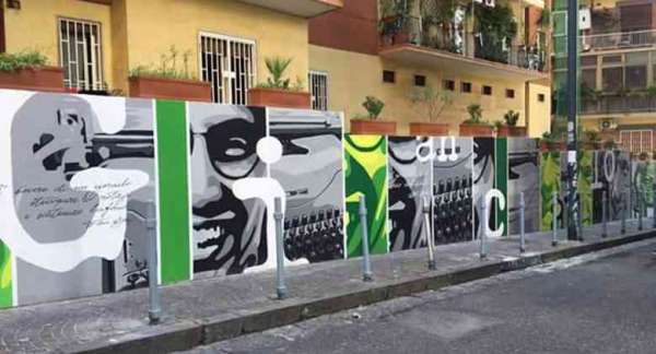 In memoria di Giancarlo Siani, streetart contro la camorra